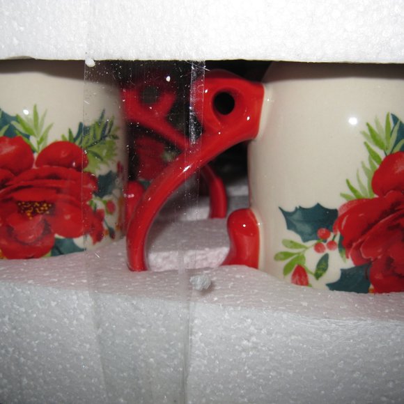 The Pioneer Woman Rosy Toile 14-Ounce Mug, Set of 4 - Picture 3 of 6